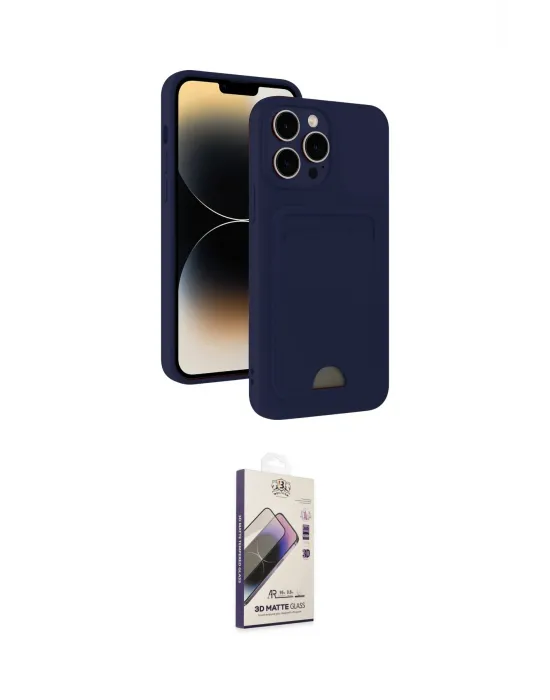 ieg™ iPhone 13 Pro Max Kılıf Vadi Çizgi Prime - Siyah Bilvis 3D Mat Cam Ekran Koruyucu