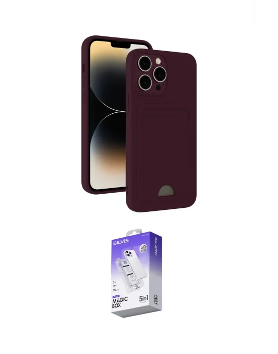 ieg™ iPhone 13 Pro Max Kılıf Vadi Çizgi Prime - Siyah Bilvis 5in1 3D Magic Cam Ekran Koruyucu