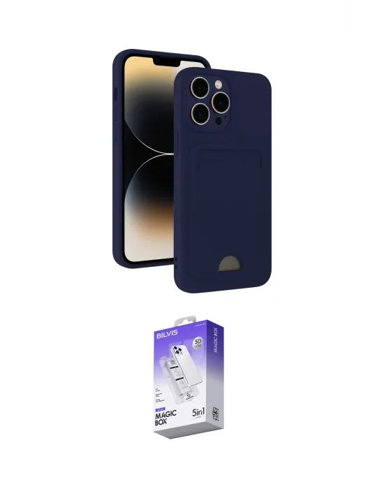 ieg™ iPhone 13 Pro Max Kılıf Vadi Çizgi Prime - Siyah Bilvis 5in1 3D Magic Cam Ekran Koruyucu