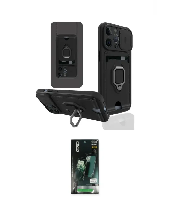 ieg™ iPhone 13 Pro Max Kılıf Vadi Form Prime - Şeffaf 360 Full Body Arka Koruyucu