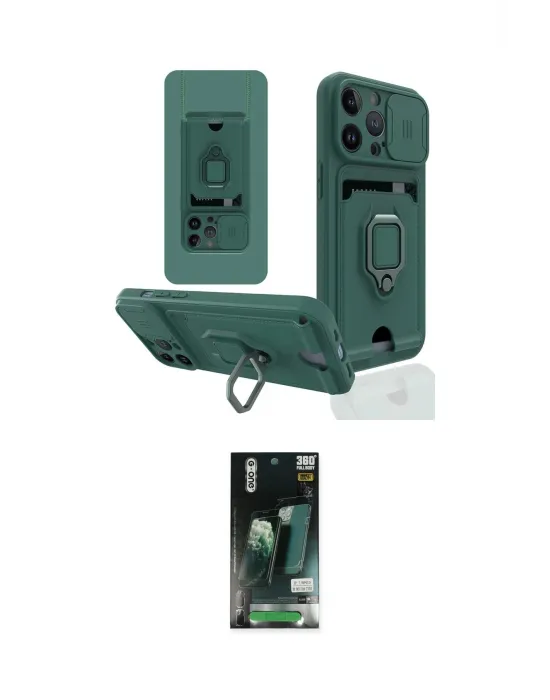 ieg™ iPhone 13 Pro Max Kılıf Vadi Form Prime - Şeffaf 360 Full Body Arka Koruyucu