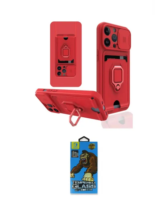 ieg™ iPhone 13 Pro Max Kılıf Vadi Form Prime - Siyah 18D Cam Ekran Koruyucu