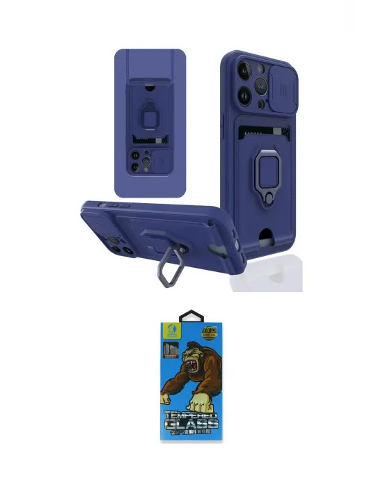 ieg™ iPhone 13 Pro Max Kılıf Vadi Form Prime - Siyah 18D Cam Ekran Koruyucu