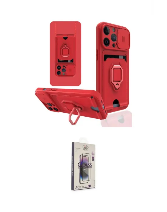 ieg™ iPhone 13 Pro Max Kılıf Vadi Form Prime - Siyah Bilvis 3D Cam Ekran Koruyucu