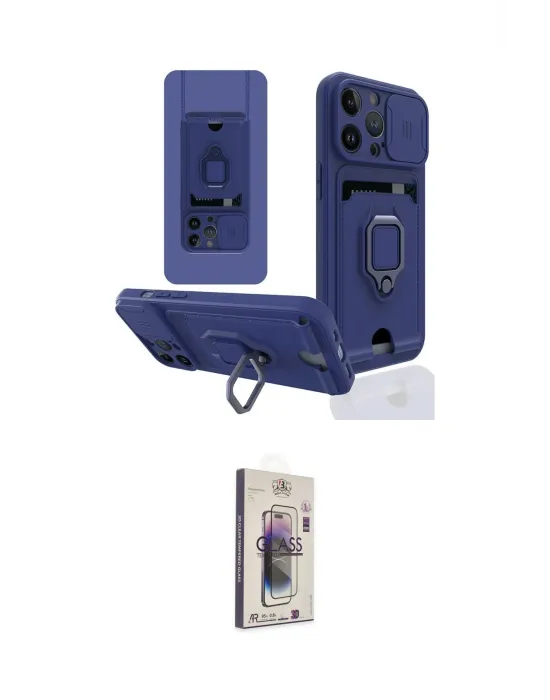 ieg™ iPhone 13 Pro Max Kılıf Vadi Form Prime - Siyah Bilvis 3D Cam Ekran Koruyucu