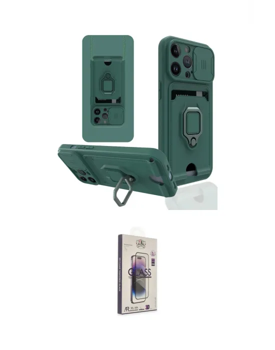 ieg™ iPhone 13 Pro Max Kılıf Vadi Form Prime - Siyah Bilvis 3D Cam Ekran Koruyucu
