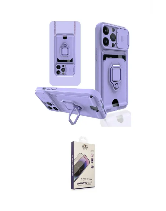 ieg™ iPhone 13 Pro Max Kılıf Vadi Form Prime - Siyah Bilvis 3D Mat Cam Ekran Koruyucu