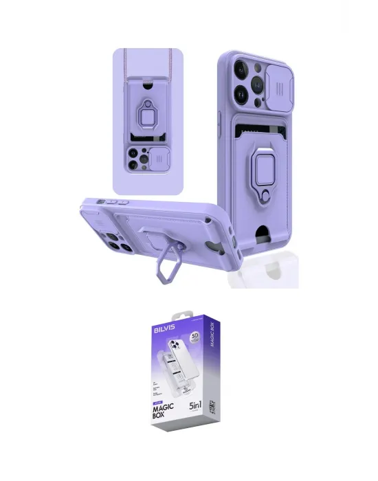 ieg™ iPhone 13 Pro Max Kılıf Vadi Form Prime - Siyah Bilvis 5in1 3D Magic Cam Ekran Koruyucu