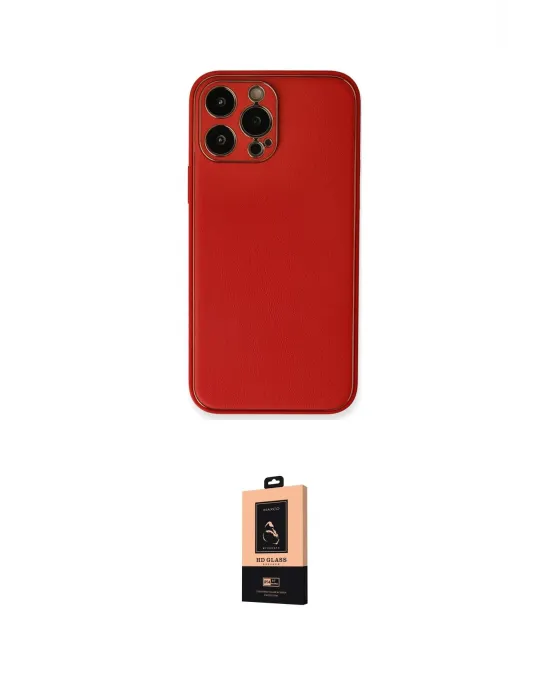ieg™ iPhone 13 Pro Max Kılıf Yadigar Klasik - Şeffaf Maxco Cam Ekran Koruyucu