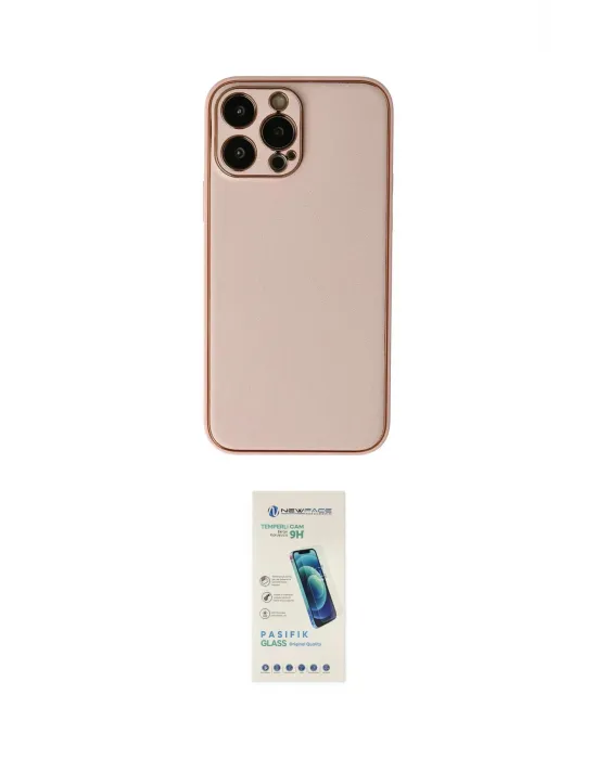 ieg™ iPhone 13 Pro Max Kılıf Yadigar Klasik - Şeffaf Pasifik Cam Ekran Koruyucu