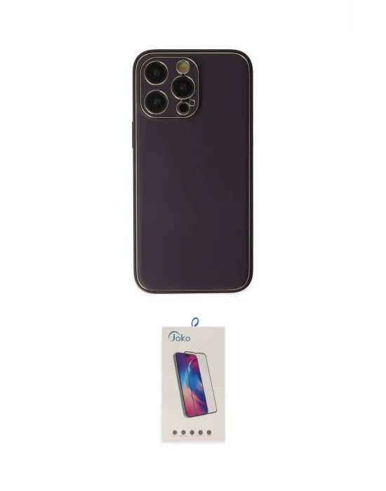 ieg™ iPhone 13 Pro Max Kılıf Yadigar Klasik - Siyah Joko 5D Cam