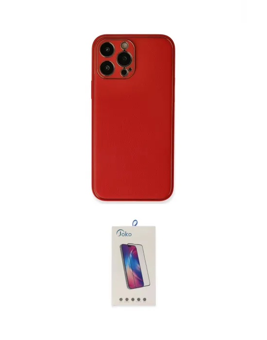 ieg™ iPhone 13 Pro Max Kılıf Yadigar Klasik - Siyah Joko 5D Cam