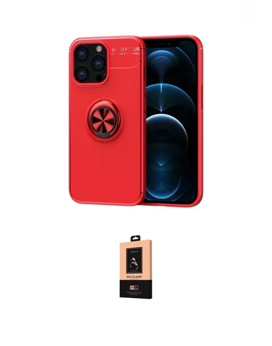 ieg™ iPhone 13 Pro Max Kılıf Yankı Form Prime - Şeffaf Maxco Cam Ekran Koruyucu