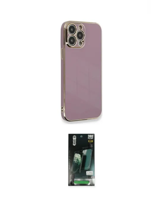 ieg™ iPhone 13 Pro Max Kılıf Yankı Serisi - Şeffaf 360 Full Body Arka Koruyucu