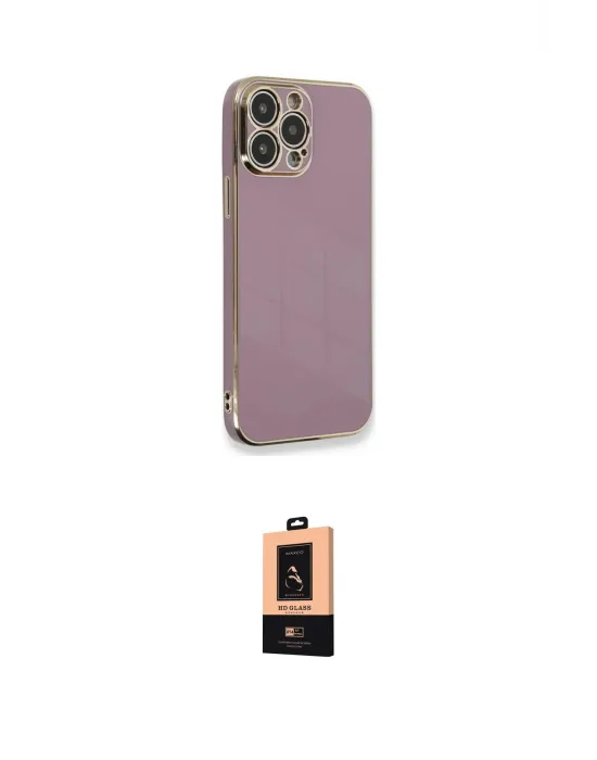 ieg™ iPhone 13 Pro Max Kılıf Yankı Serisi - Şeffaf Maxco Cam Ekran Koruyucu