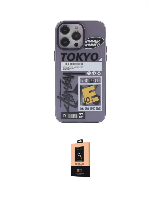 ieg™ iPhone 13 Pro Max Kılıf Zirve Form Özel Seri - Şeffaf Maxco Cam Ekran Koruyucu