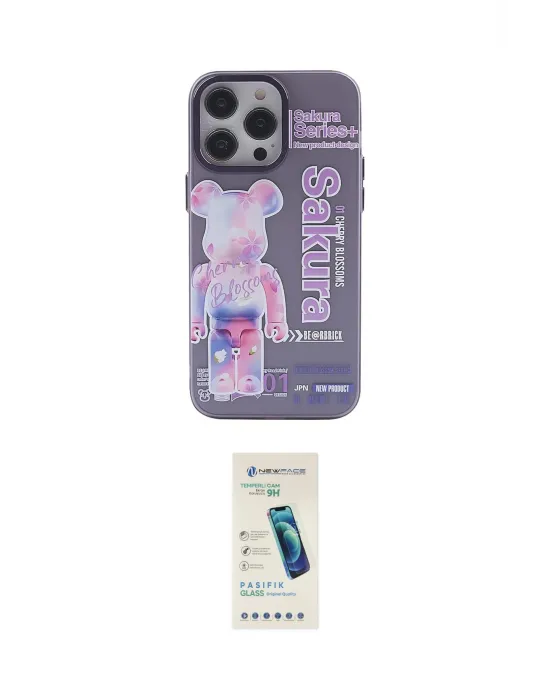 ieg™ iPhone 13 Pro Max Kılıf Zirve Form Özel Seri - Şeffaf Pasifik Cam Ekran Koruyucu
