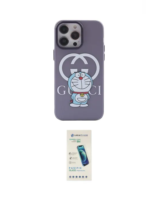ieg™ iPhone 13 Pro Max Kılıf Zirve Form Özel Seri - Şeffaf Pasifik Cam Ekran Koruyucu