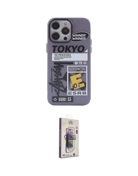 ieg™ iPhone 13 Pro Max Kılıf Zirve Form Özel Seri - Siyah Bilvis 3D Cam Ekran Koruyucu
