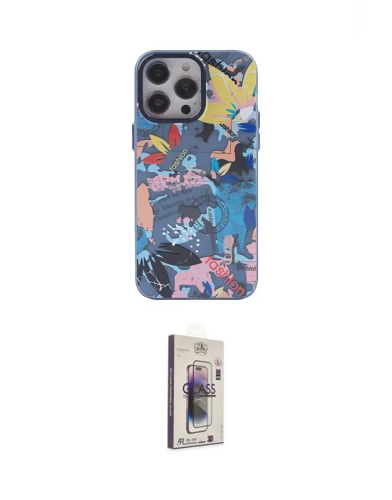ieg™ iPhone 13 Pro Max Kılıf Zirve Form Özel Seri - Siyah Bilvis 3D Cam Ekran Koruyucu