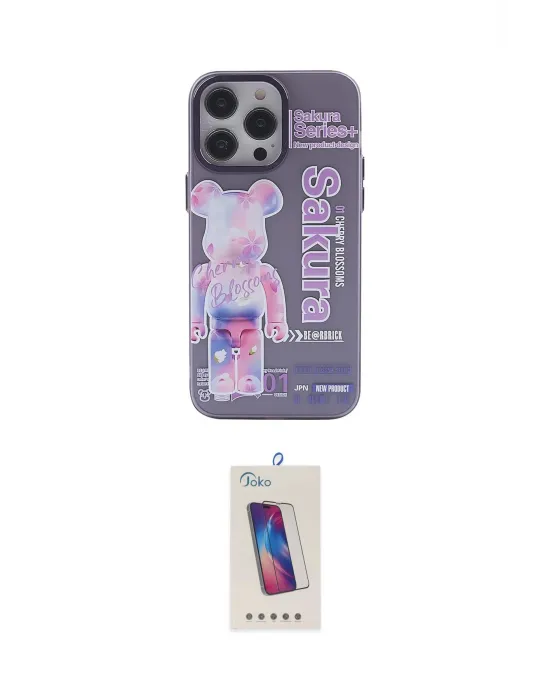 ieg™ iPhone 13 Pro Max Kılıf Zirve Form Özel Seri - Siyah Joko 5D Cam
