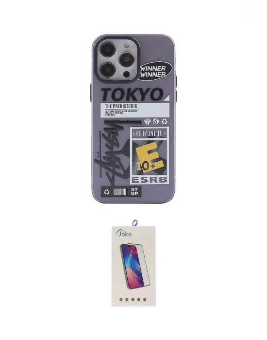 ieg™ iPhone 13 Pro Max Kılıf Zirve Form Özel Seri - Siyah Joko 5D Cam