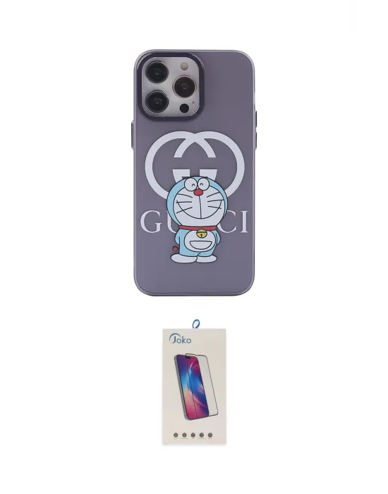 ieg™ iPhone 13 Pro Max Kılıf Zirve Form Özel Seri - Siyah Joko 5D Cam