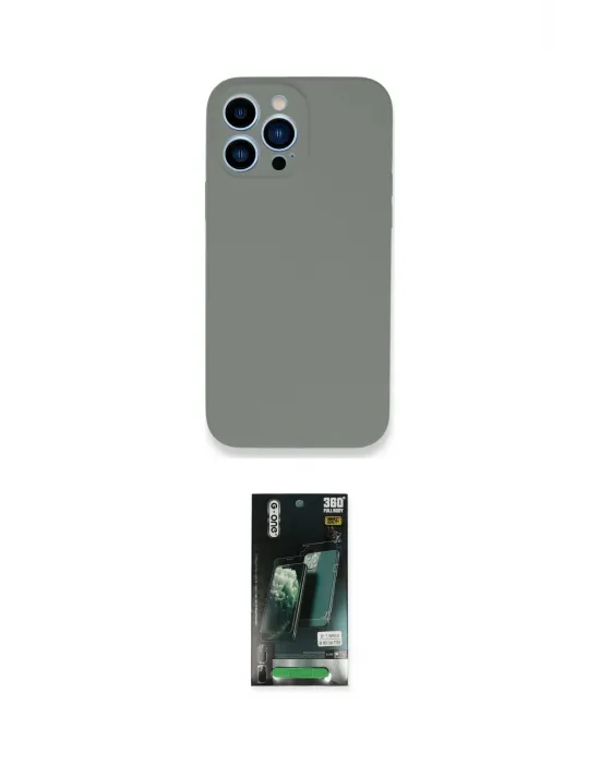 ieg™ iPhone 13 Pro Max Kılıf Zirve Modern Özel Seri - Şeffaf 360 Full Body Arka Koruyucu