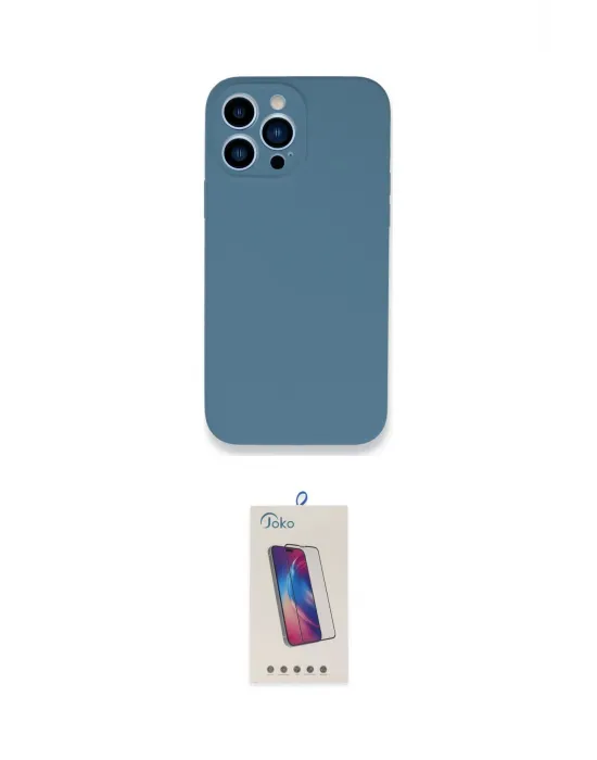 ieg™ iPhone 13 Pro Max Kılıf Zirve Modern Özel Seri - Siyah Joko 5D Cam