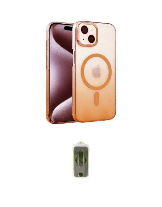 ieg™ iPhone 14 Kılıf Ahenk Doku Özel Seri - Siyah Joko Magic 5D Hayalet Cam