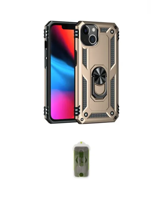 ieg™ iPhone 14 Kılıf Ahenk Klasik Koleksiyonu - Siyah Joko Magic 5D Hayalet Cam