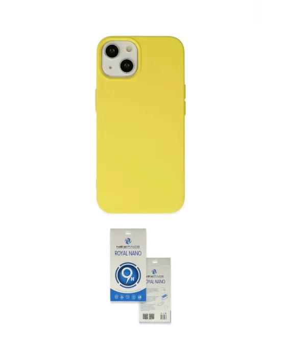 ieg™ iPhone 14 Kılıf Ahenk Serisi - Şeffaf Royal Nano Ekran Koruyucu