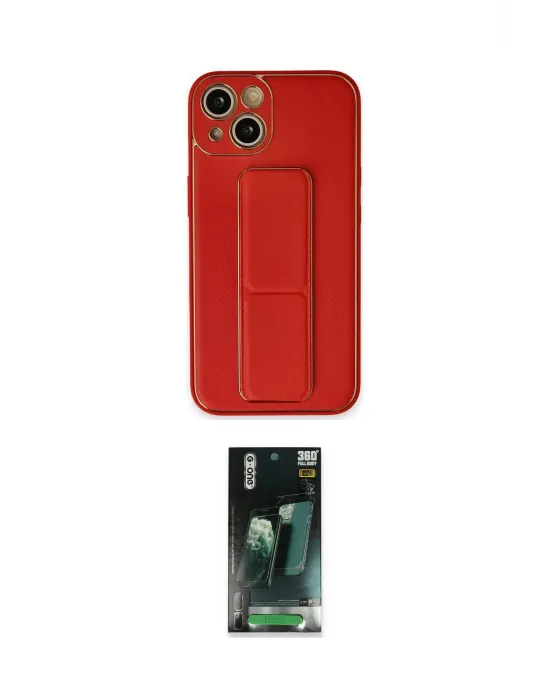 ieg™ iPhone 14 Kılıf Akış Doku - Şeffaf 360 Full Body Arka Koruyucu