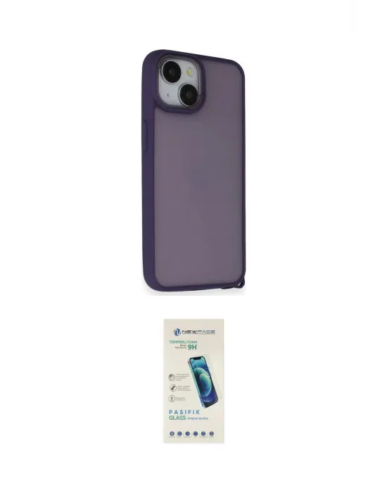 ieg™ iPhone 14 Kılıf Atlas Form - Şeffaf Pasifik Cam Ekran Koruyucu
