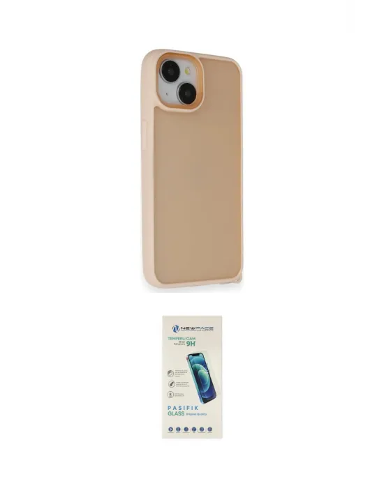 ieg™ iPhone 14 Kılıf Atlas Form - Şeffaf Pasifik Cam Ekran Koruyucu