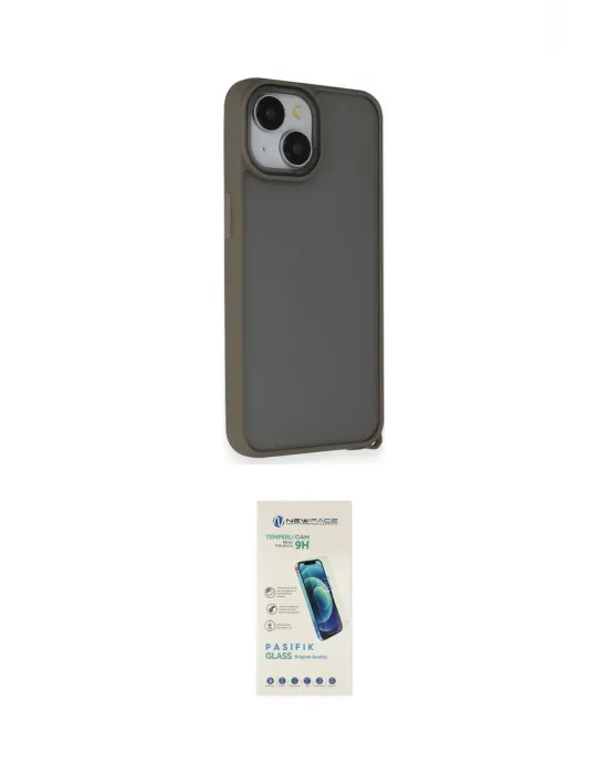 ieg™ iPhone 14 Kılıf Atlas Form - Şeffaf Pasifik Cam Ekran Koruyucu