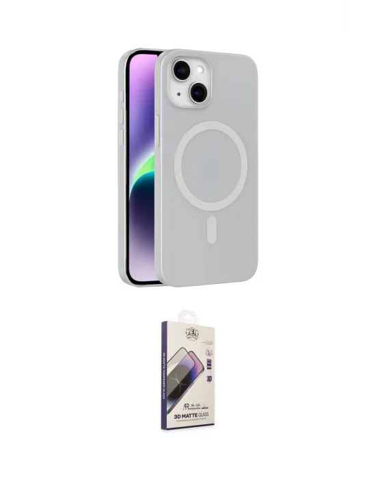 ieg™ iPhone 14 Kılıf Çekirdek Modern Prime - Siyah Bilvis 3D Mat Cam Ekran Koruyucu