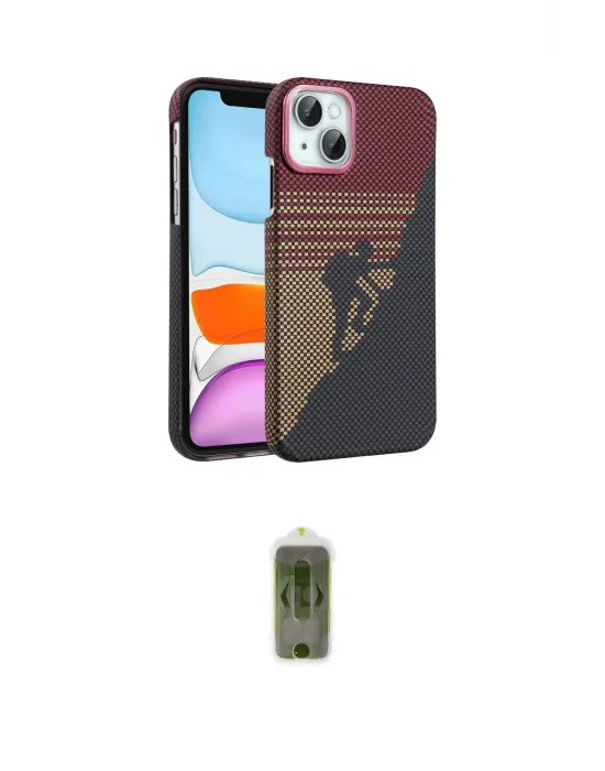 ieg™ iPhone 14 Kılıf Doruk Serisi - Siyah Joko Magic 5D Hayalet Cam