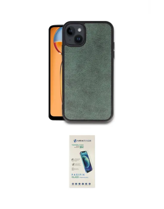 ieg™ iPhone 14 Kılıf Kıvılcım Işık Serisi - Şeffaf Pasifik Cam Ekran Koruyucu