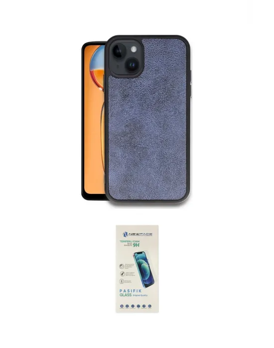 ieg™ iPhone 14 Kılıf Kıvılcım Işık Serisi - Şeffaf Pasifik Cam Ekran Koruyucu