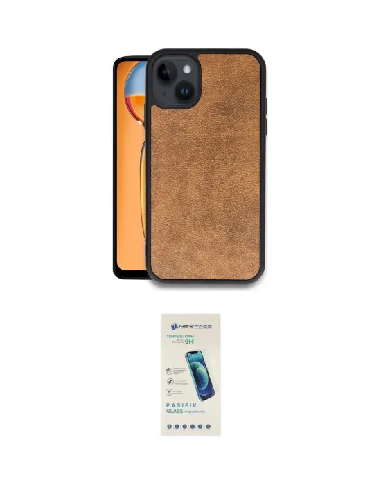 ieg™ iPhone 14 Kılıf Kıvılcım Işık Serisi - Şeffaf Pasifik Cam Ekran Koruyucu