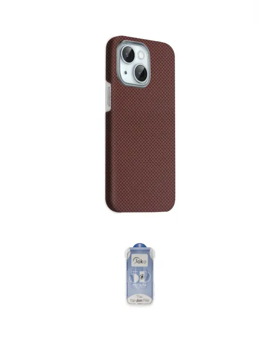 ieg™ iPhone 14 Kılıf Kozmos Klasik Prime - Siyah Joko Magic 5D Cam