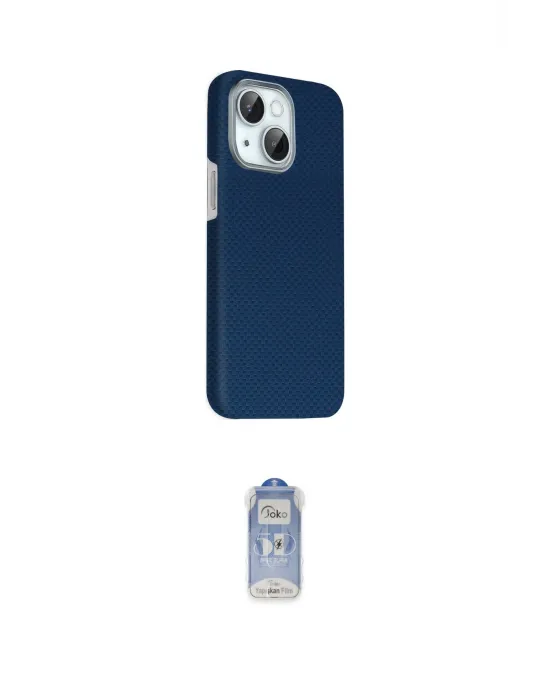 ieg™ iPhone 14 Kılıf Kozmos Klasik Prime - Siyah Joko Magic 5D Cam