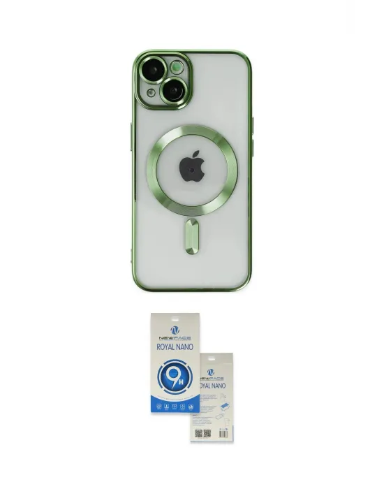 ieg™ iPhone 14 Kılıf Nova Işık Özel Seri - Şeffaf Royal Nano Ekran Koruyucu