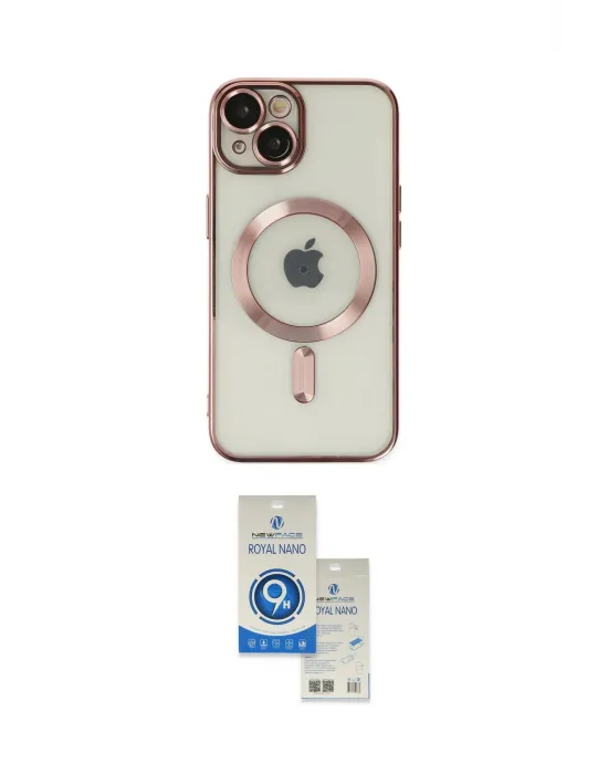 ieg™ iPhone 14 Kılıf Nova Işık Özel Seri - Şeffaf Royal Nano Ekran Koruyucu