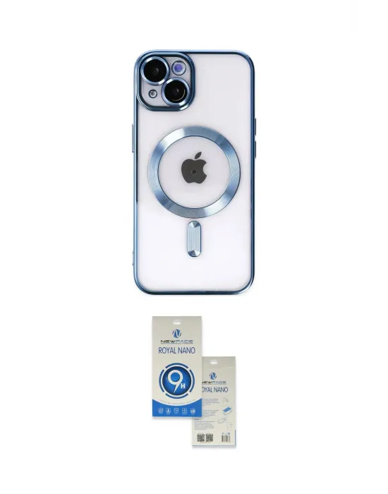 ieg™ iPhone 14 Kılıf Nova Işık Özel Seri - Şeffaf Royal Nano Ekran Koruyucu