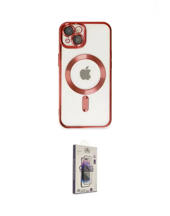 ieg™ iPhone 14 Kılıf Nova Işık Özel Seri - Siyah Bilvis 3D Cam Ekran Koruyucu