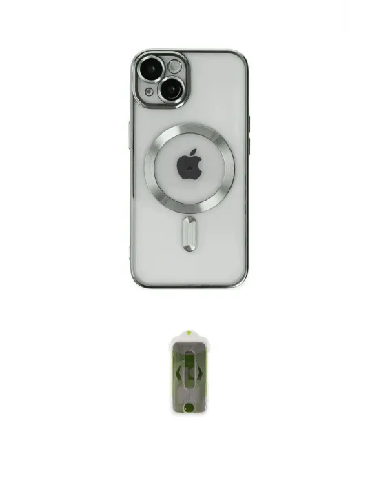 ieg™ iPhone 14 Kılıf Nova Işık Özel Seri - Siyah Joko Magic 5D Hayalet Cam