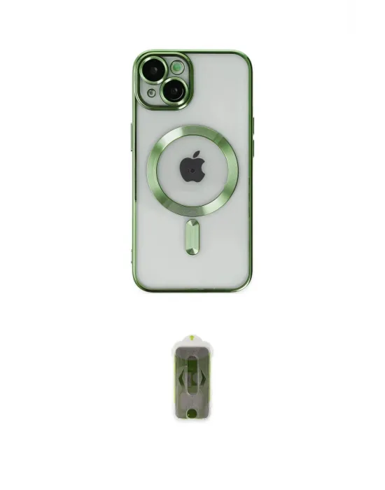 ieg™ iPhone 14 Kılıf Nova Işık Özel Seri - Siyah Joko Magic 5D Hayalet Cam
