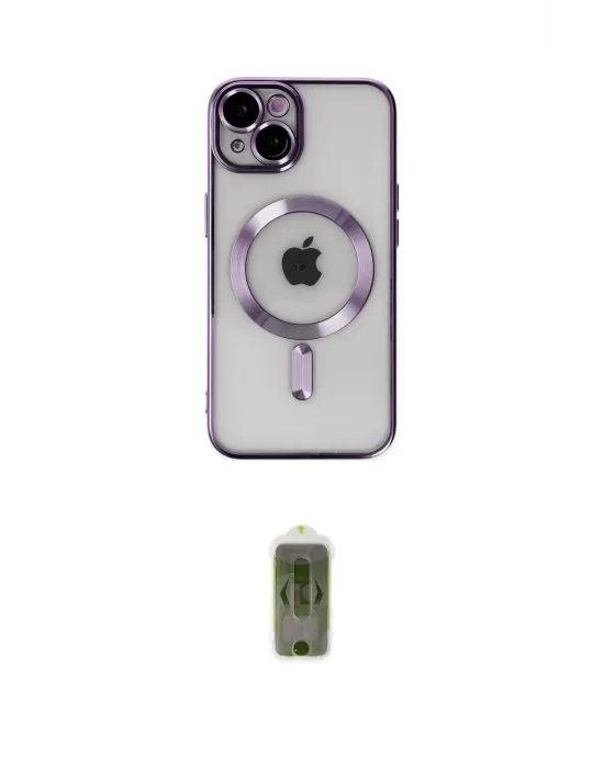 ieg™ iPhone 14 Kılıf Nova Işık Özel Seri - Siyah Joko Magic 5D Hayalet Cam